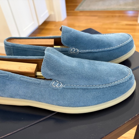 Johnnie-O Mens Malibu Moccassin 2.0 Blue Loafers Size 9.5 Medium (D, M) main image 4